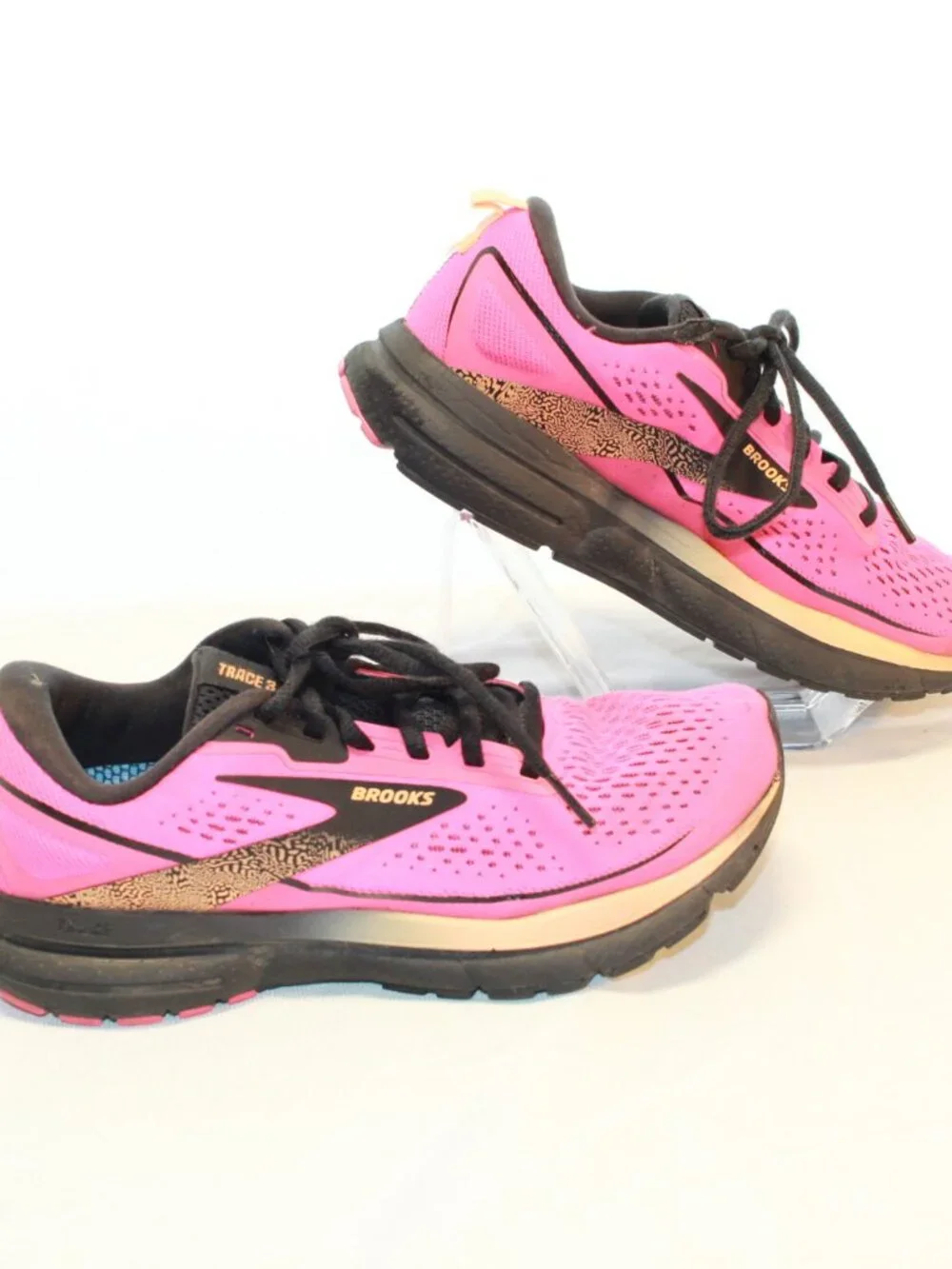 Brooks Women’s Size 6.5 Pink Trace 3 Running Shoes Fitness Sneakers 1204011B694